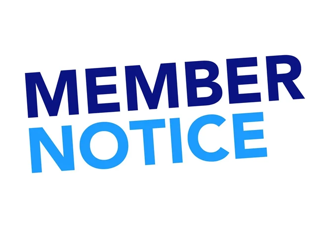 Member Notice